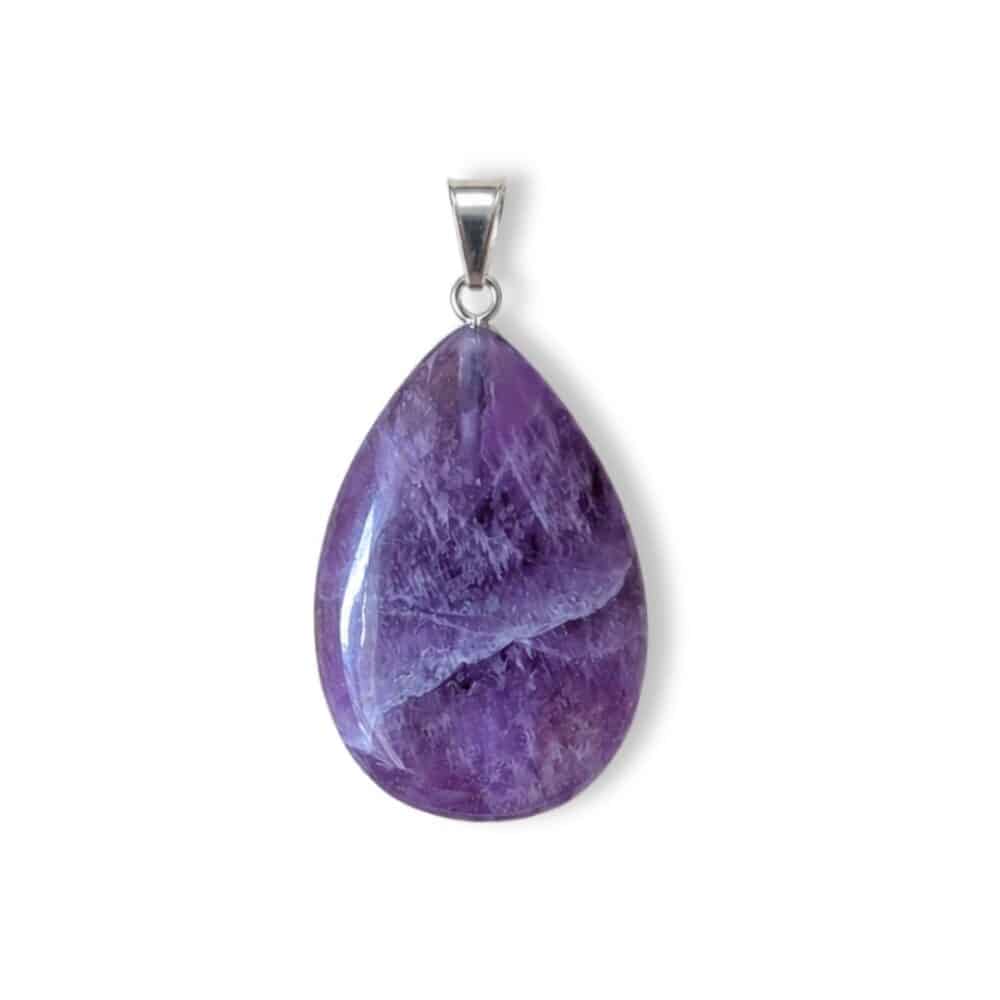 pendentif améthyste pierre naturelle