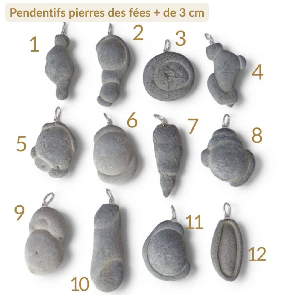 Achat pendentif Pierre des Fées naturelle, bijou unique en pierre authentique favorisant l'ancrage, l'équilibre et la connexion à la nature.