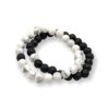 bracelets distance howlite pierre de lave