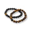 bracelet couple oeil de tigre onyx