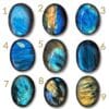 Achat galets en labradorite de qualité Extra, pierres naturelles aux reflets bleus intenses pour la protection et le développement de l'intuition.