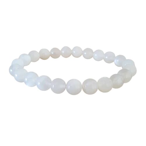 Bracelet Pierre de Lune beige 8mm