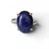 Bague argent 925 lapis lazuli naturelle sagesse et vérité