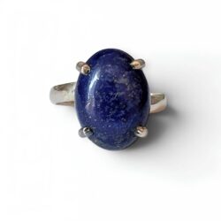 Bague argent 925 lapis lazuli naturelle sagesse et vérité