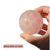 sphère quartz rose étoile