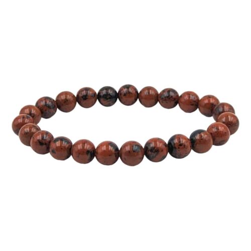 Bracelet Obsidienne acajou 8mm