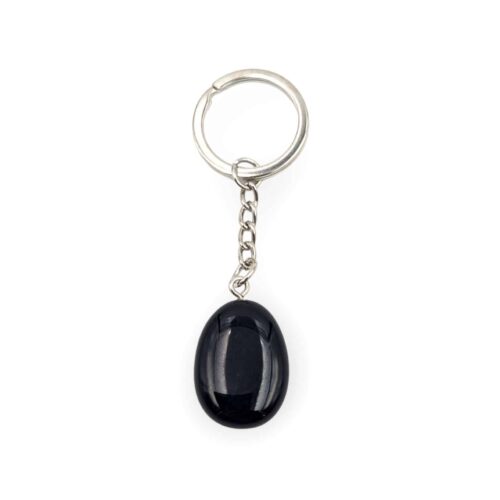 Porte-clés pierre Obsidienne