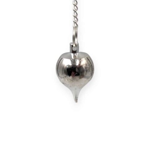 Pendule métal argenté