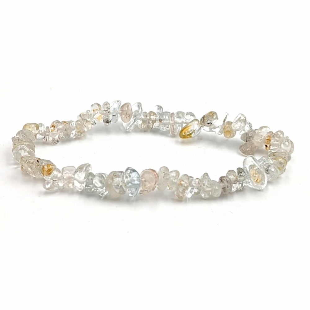 Bracelet topaze bleue baroque