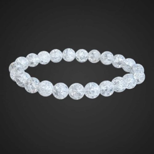 Bracelet Cristal de Roche crack 8mm