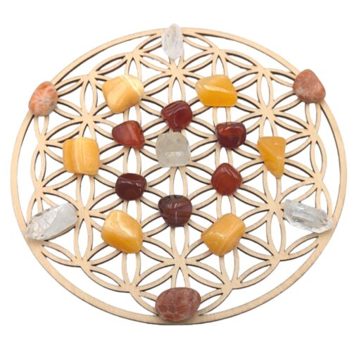 Grille de cristaux "joie de vivre"