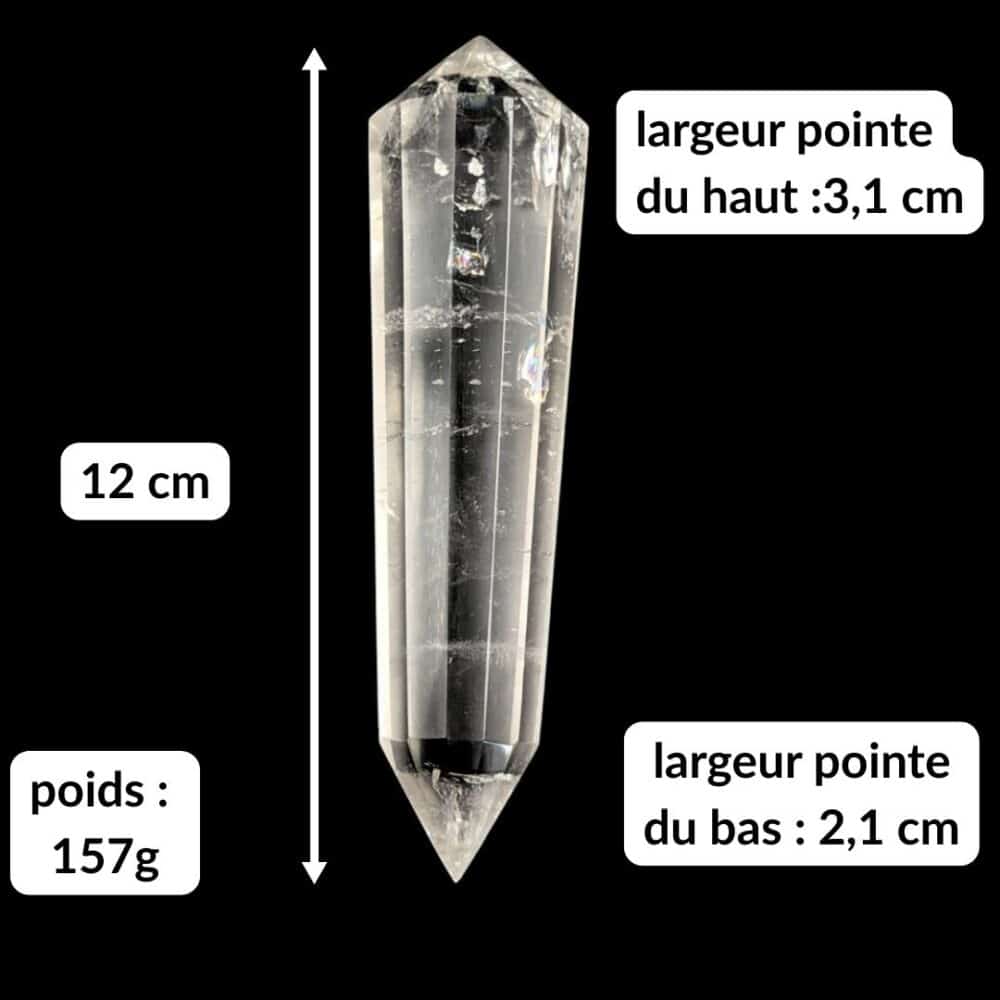 Quartz Vogel taillé avec précision dans un cristal de roche naturel