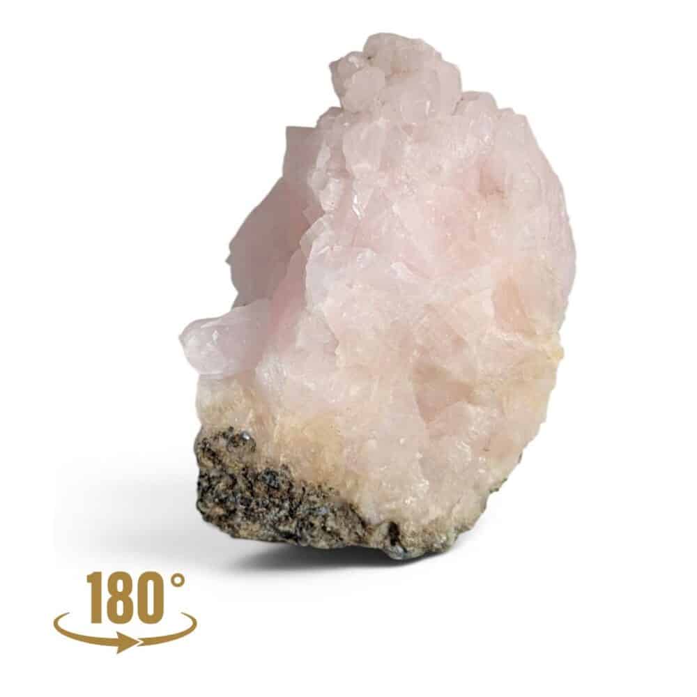Acheter une manganocalcite brute naturelle, une pierre idéale pour favoriser le réconfort émotionnel, l'apaisement et la guérison du cœur.