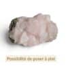 Manganocalcite brute naturelle pouvant être exposée à plat, idéale pour créer une ambiance apaisante et favoriser l'harmonie émotionnelle.