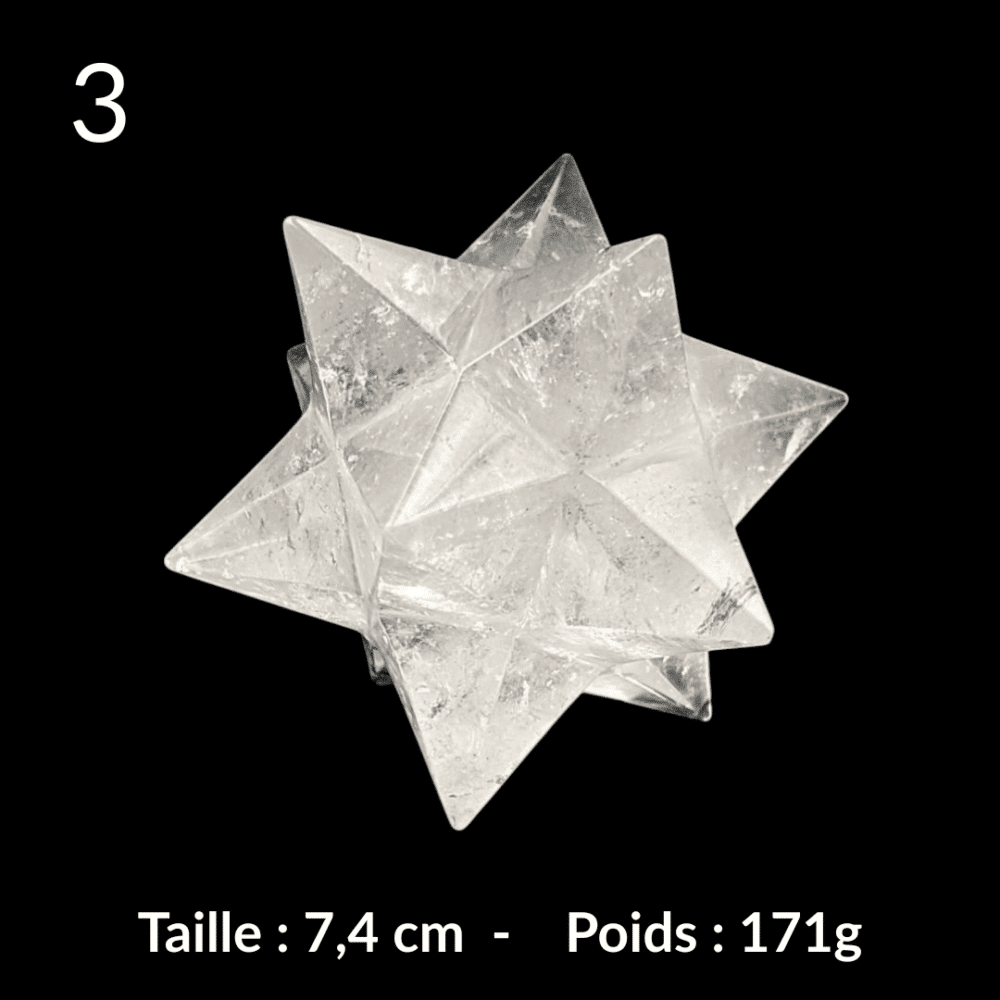 étoile de sirius en Cristal de roche (3)