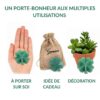 trefle à 4 feuilles aventurine