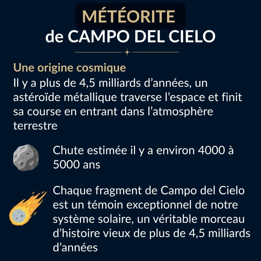 fragment météorite métallique