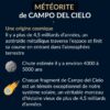fragment météorite métallique
