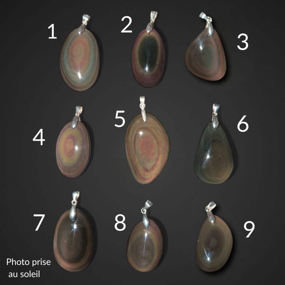 pendentif obsidienne oeil céleste