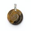 pendentif oeil de tigre spirale celtique