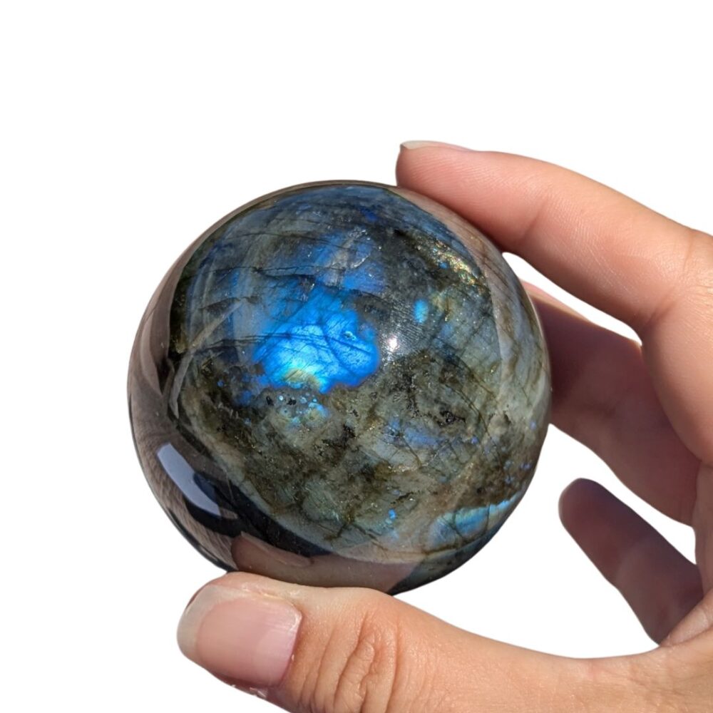 sphère labradorite qualité exceptionnelle