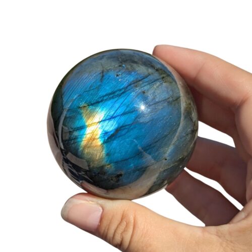 sphère labradorite avec reflets