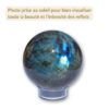 sphère labradorite pierre naturelle