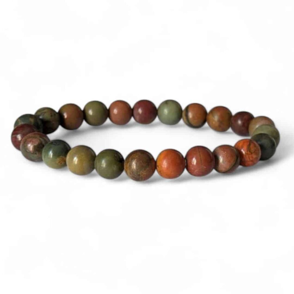 bracelet jaspe polychrome 8mm