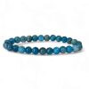 bracelet apatite bleue 6mm (2)