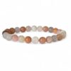 bracelet pierre de lune multicolore 8mm