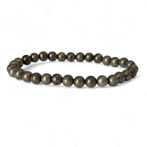 bracelet pyrite 6mm