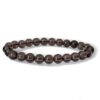 bracelet obsidienne larme d'apache 8mm