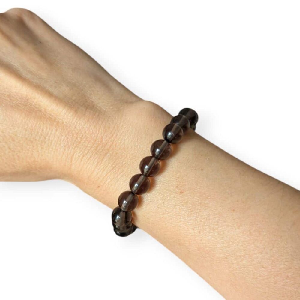 bracelet obsidienne larme d'apache 8mm
