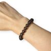 bracelet obsidienne larme d'apache 8mm