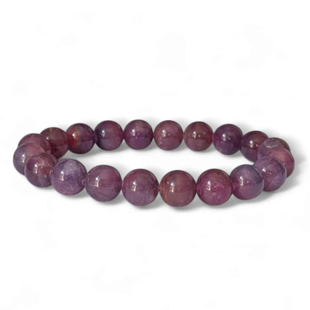 bracelet rubis 10mm