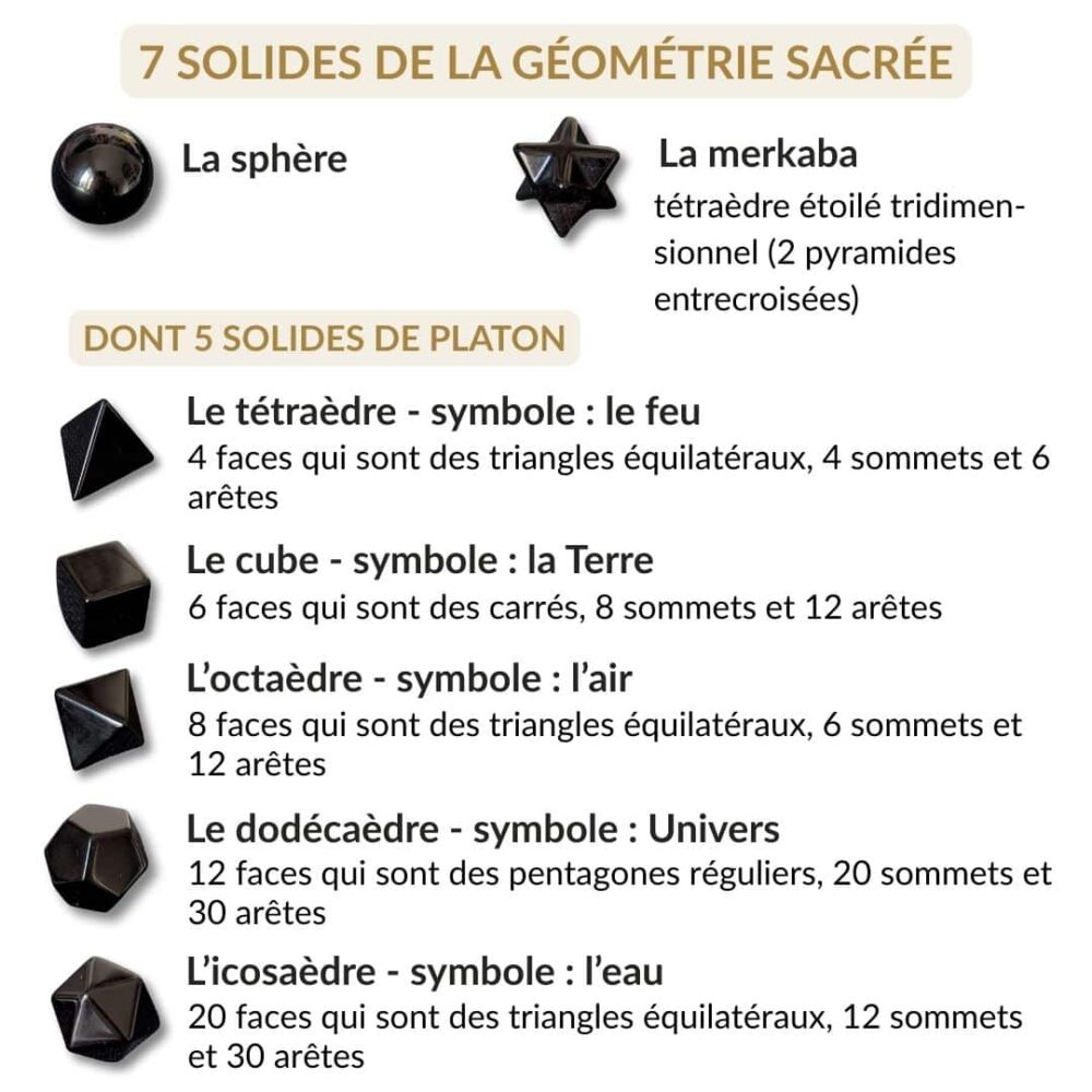 7 solides obsidienne