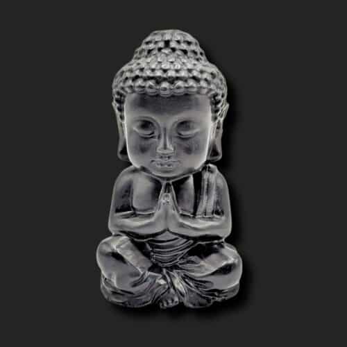 grand bouddha obsidienne noire