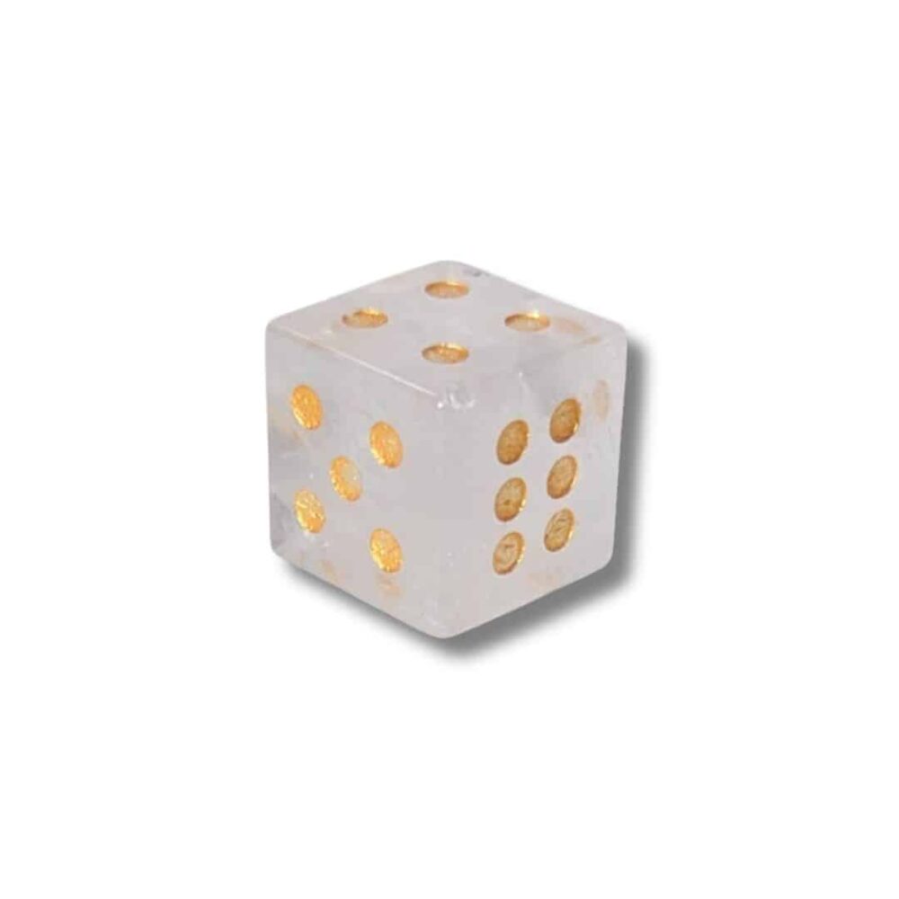 dé cristal de roche