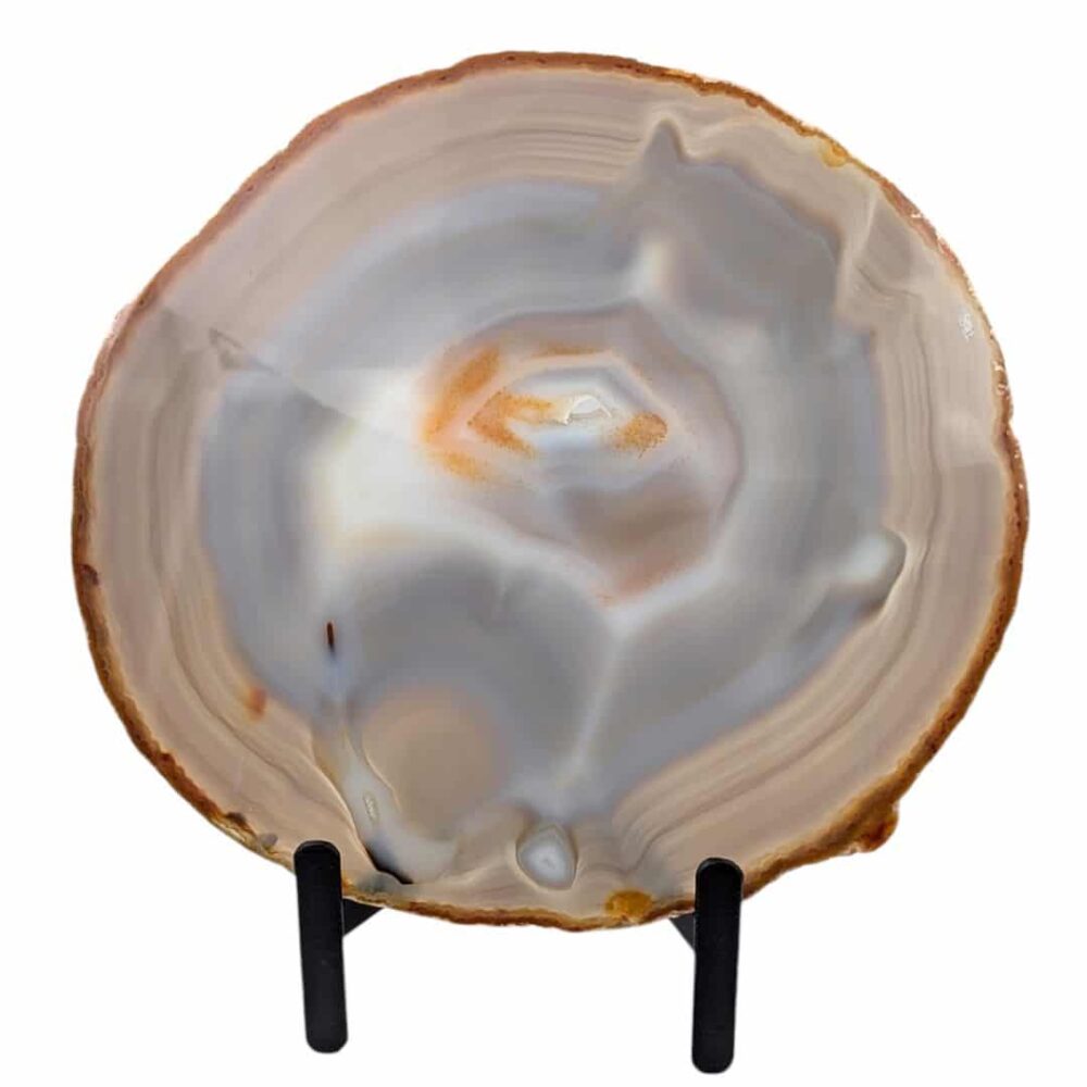 tranche d'agate naturelle 20x19cm