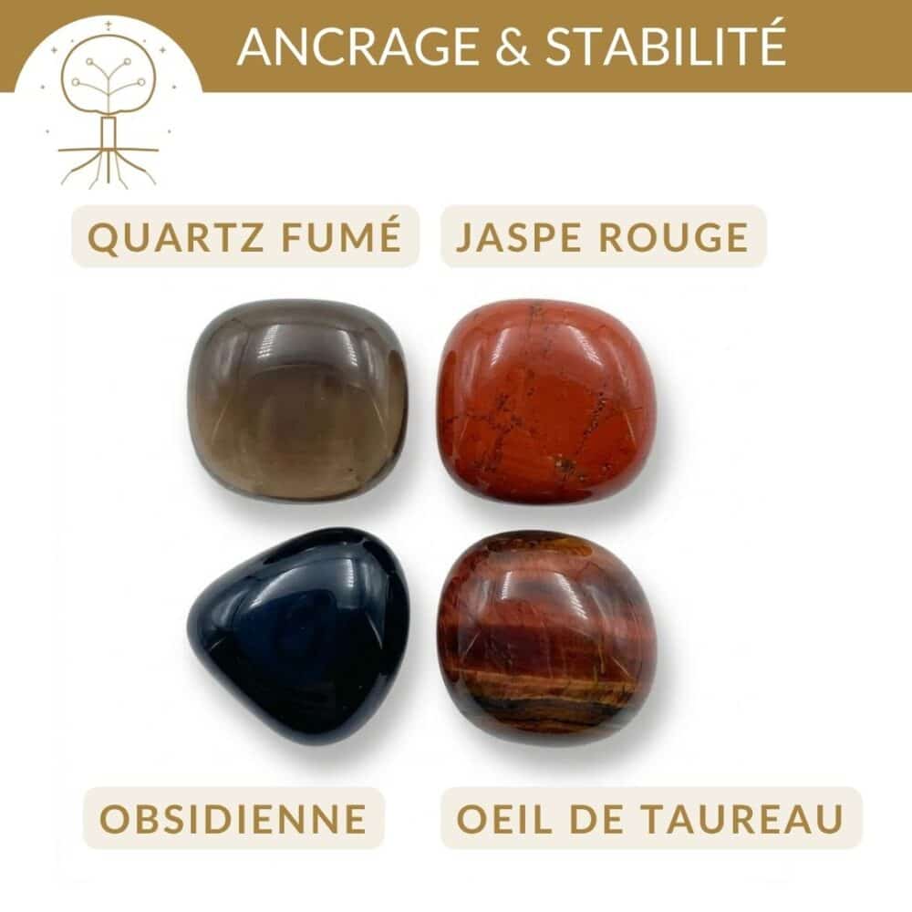 quelle pierre pour s ancrer obsidienne jaspe rouge quartz fumé oeil de taureau ancrage et enracinement