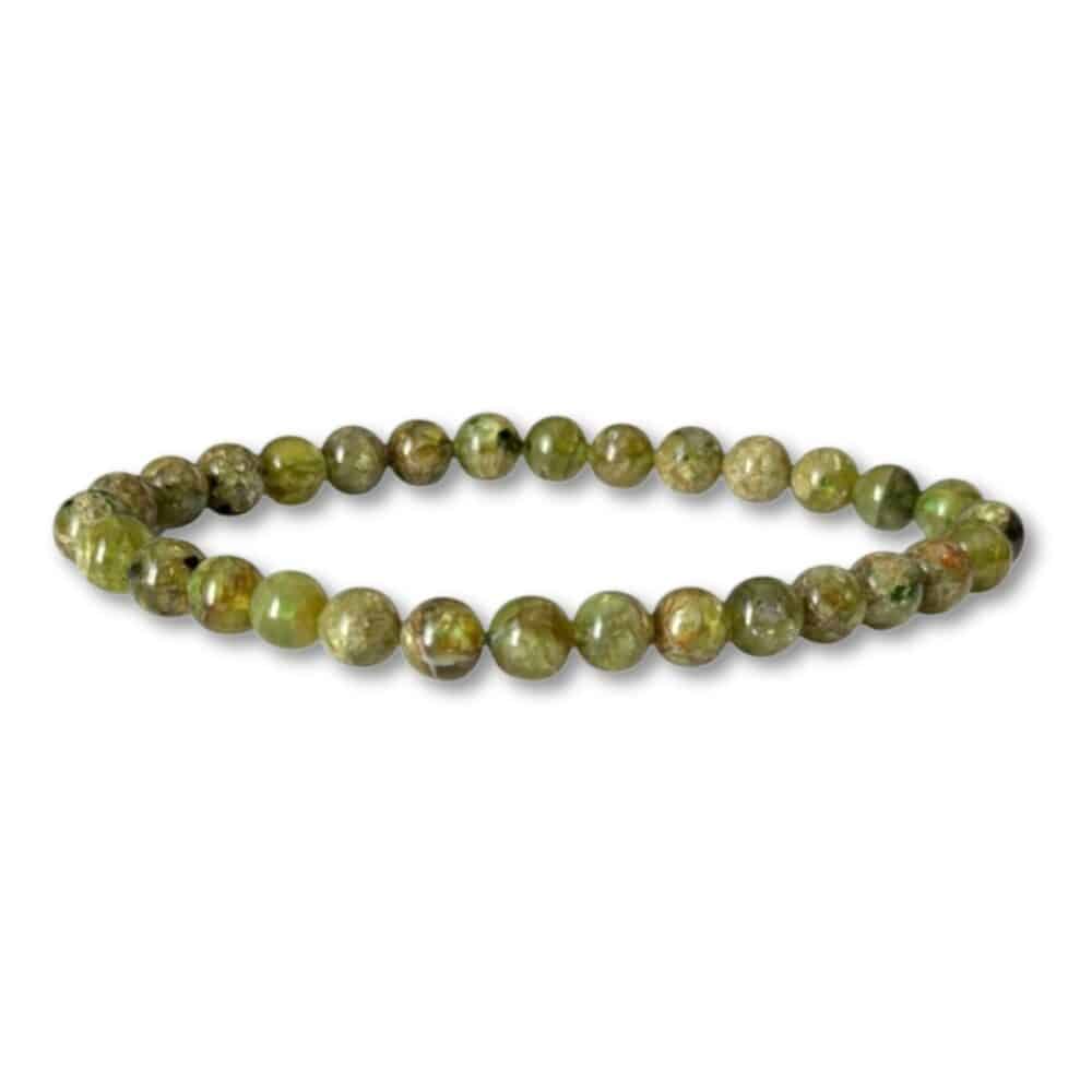 bracelet péridot 6mm