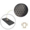 Pastille shungite Fleur de Vie pour téléphone portable