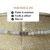 Achetez un collier en béryl équipé d'un fermoir à vis robuste, discret et facile à utiliser. Un bijou conçu pour être porté sereinement chaque jour tout en profitant des vertus traditionnellement associées au béryl, réputé pour favoriser la clarté d'esprit, la confiance et l'équilibre émotionnel.
