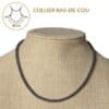 Acheter un collier en hématite, c'est choisir un bijou en pierre naturelle élégant qui apporte une touche authentique à votre style. Le hématite est traditionnellement apprécié en lithothérapie pour favoriser l'ancrage, la force mentale, la confiance et la stabilité, faisant de ce collier une belle idée cadeau ou un plaisir à s'offrir.