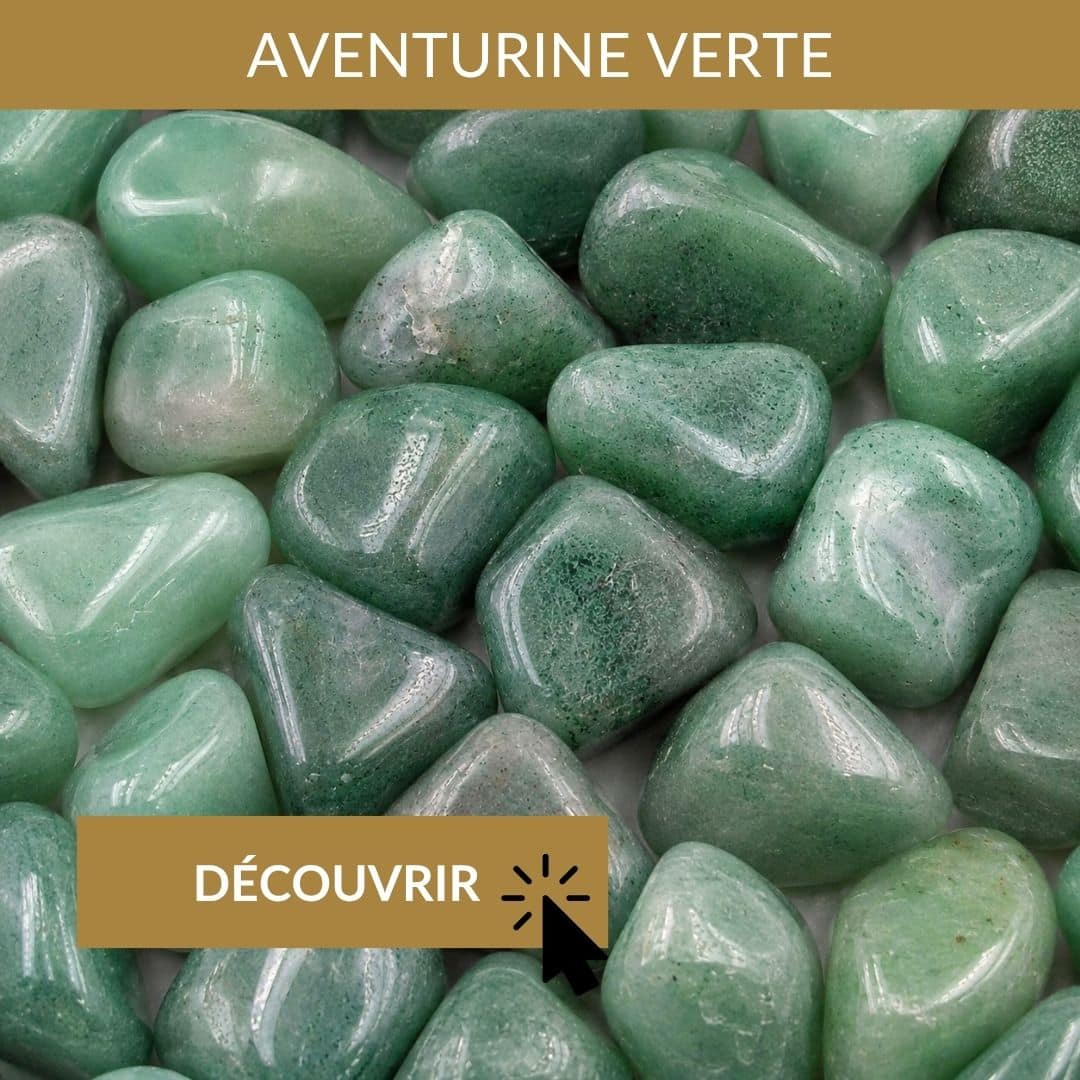 aventurine verte pierre pour l'optimisme, espoir en l'avenir