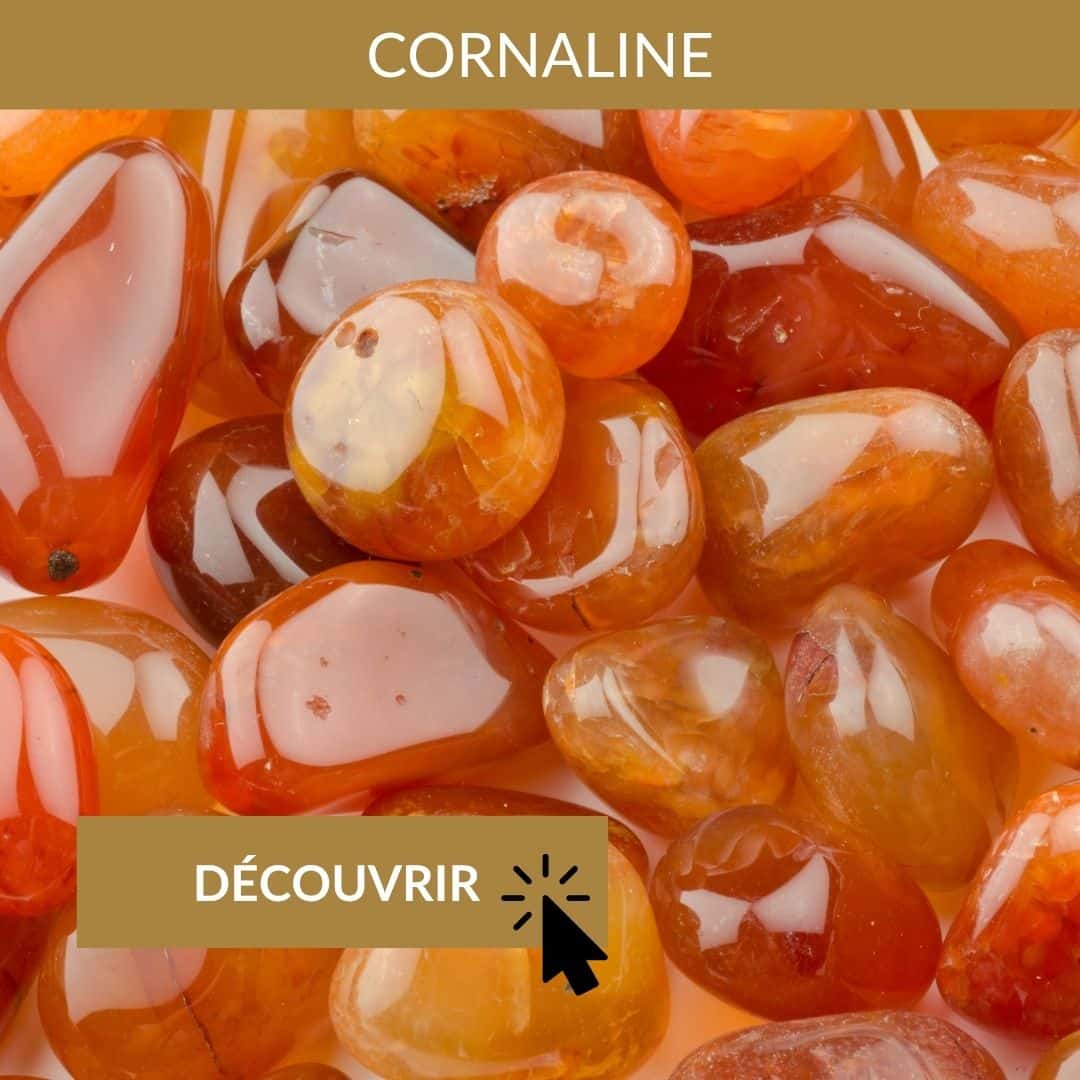 cornaline pierre pour l'enthousiasme, la joie