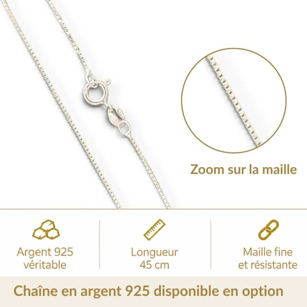 chaîne argent 925 pour pendentif