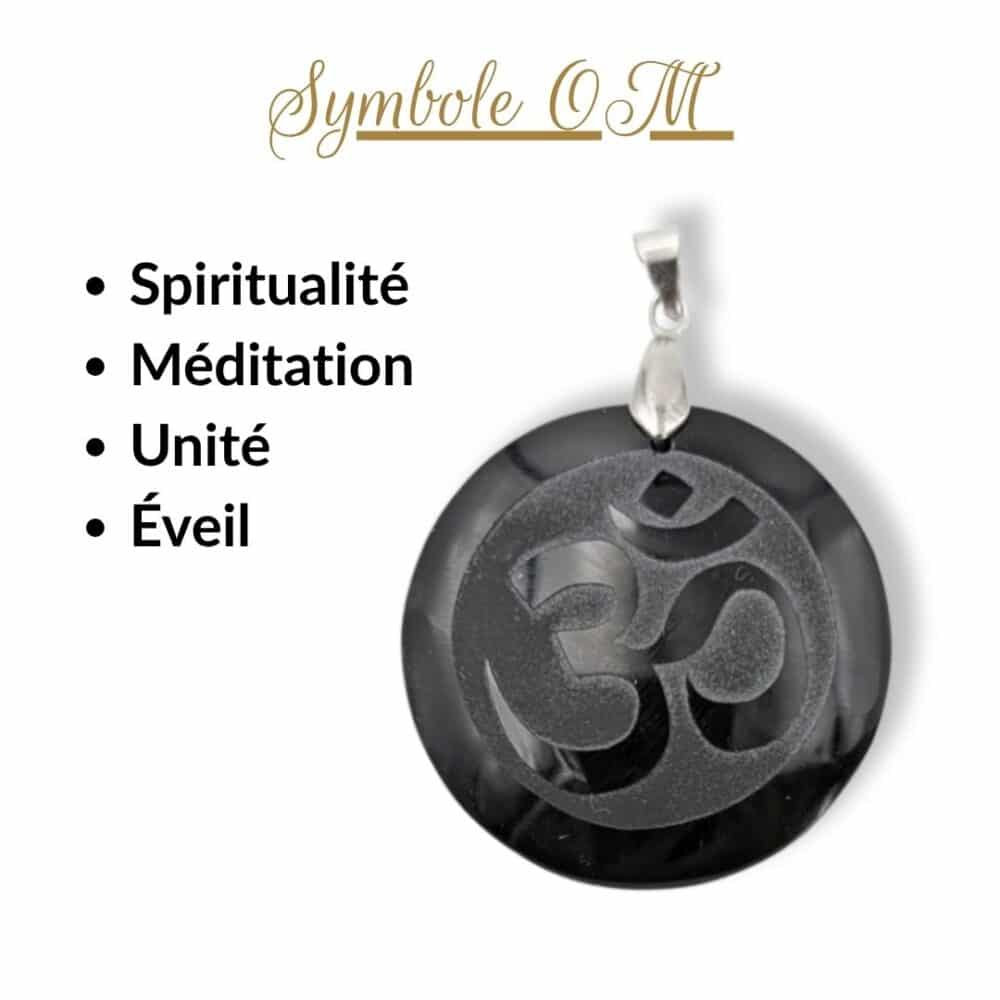 pendentif om signification symbole spiritualité méditation