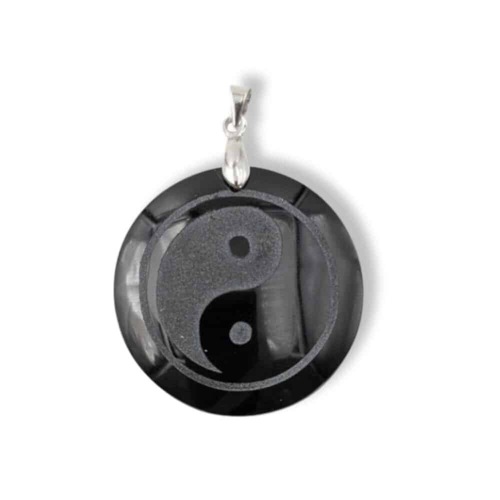 pendentif yin yang obsidienne pierre naturelle (1)